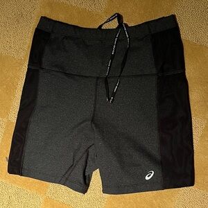 ASICS Women’s Athletic Shorts in Black and Gray